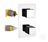 Remer Q-Elegance Термостат для ванны встраиваемый, 2 потребителя, внешняя часть, цвет: bianco opaco QT92KBBO