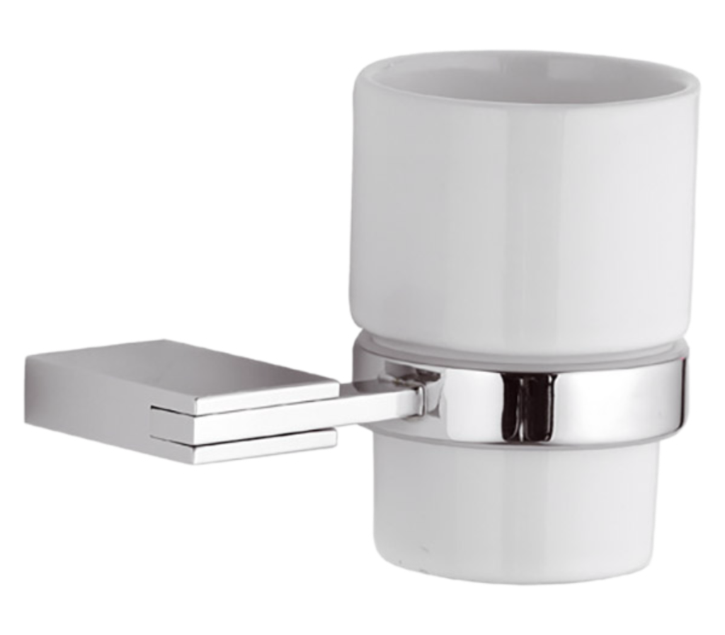 Remer Flat Стакан подвесной, керамический, цвет: cromo FT15CR