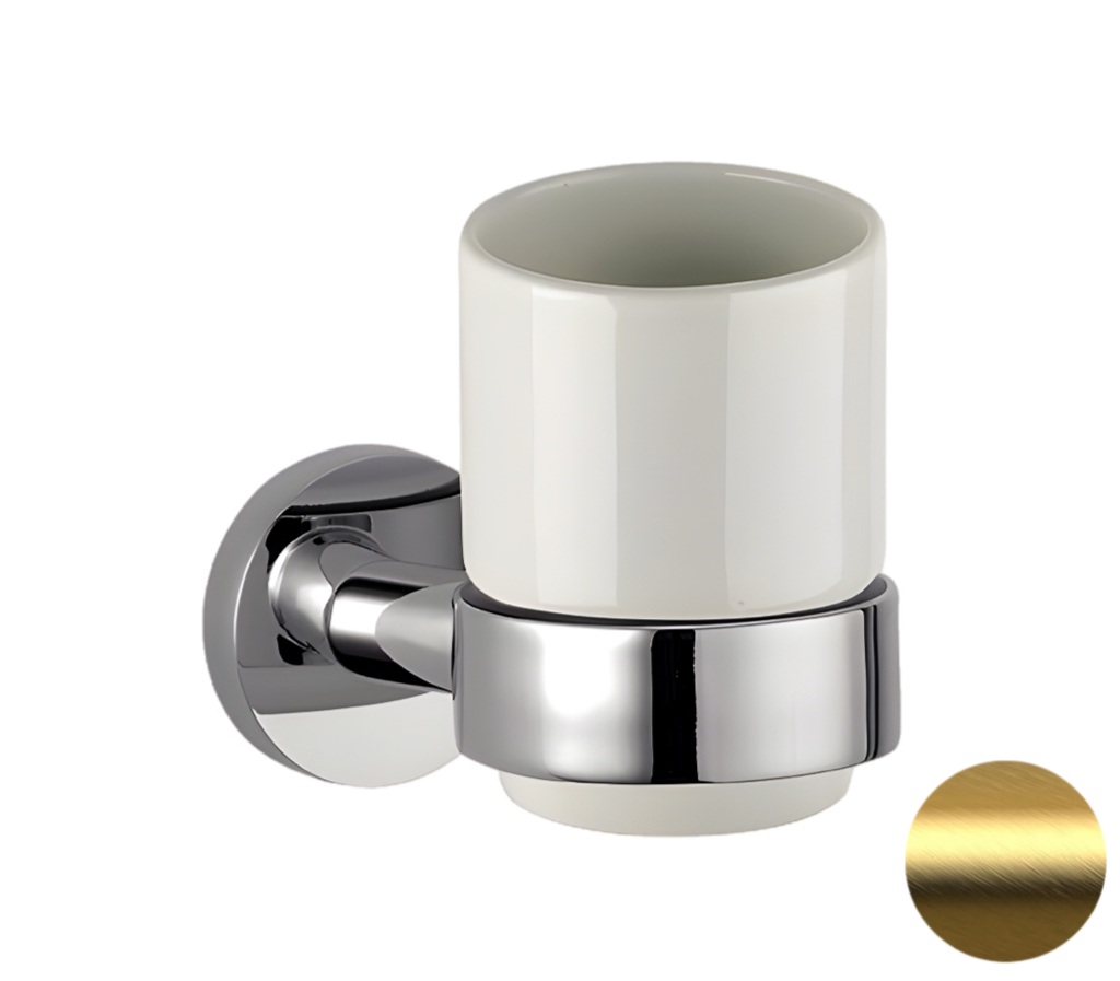 Remer Guest Стакан подвесной, керамический, цвет: oro spazzolato GS15BG