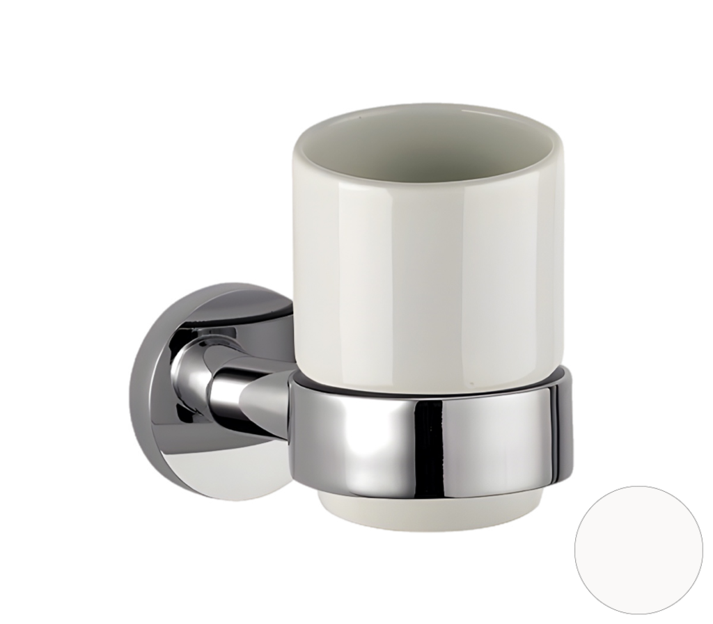 Remer Guest Стакан подвесной, керамический, цвет: bianco opaco GS15BO