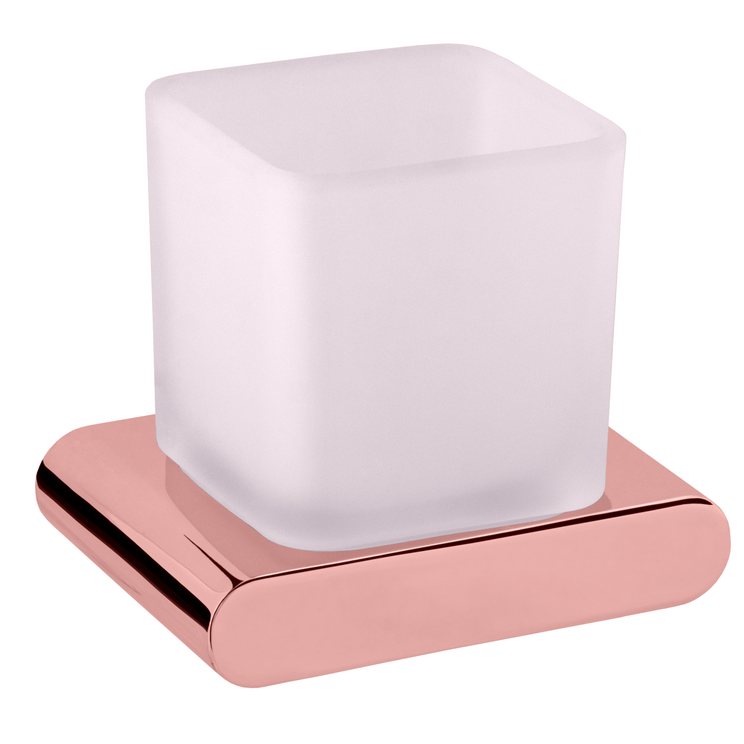 Remer Lounge Стакан для зубных щеток подвесной, матовый стеклянный, цвет: rame lucido LN15RL