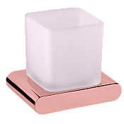 Remer Lounge Стакан для зубных щеток подвесной, матовый стеклянный, цвет: rame lucido LN15RL