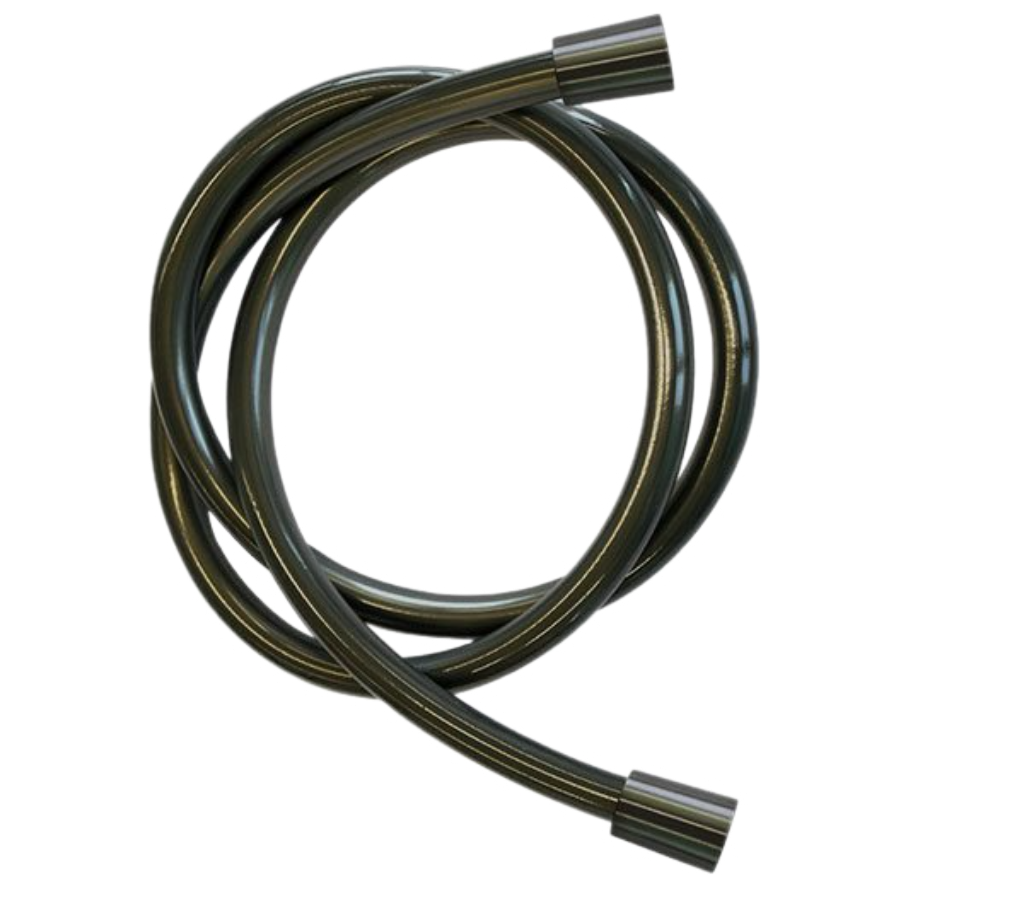 Remer Душевой шланг ПВХ 150 см, цвет: cromo nero spazzolato 332CN2G150CFP