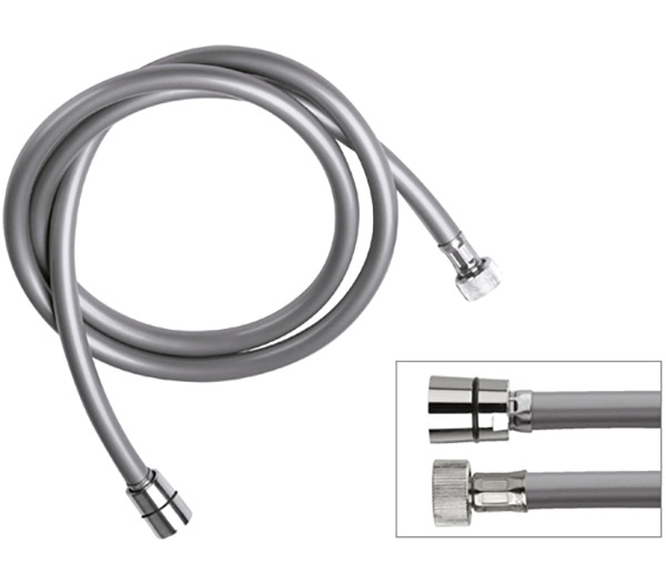 Remer Душевой шланг ПВХ 200 см, цвет: cromo 332cnmt200