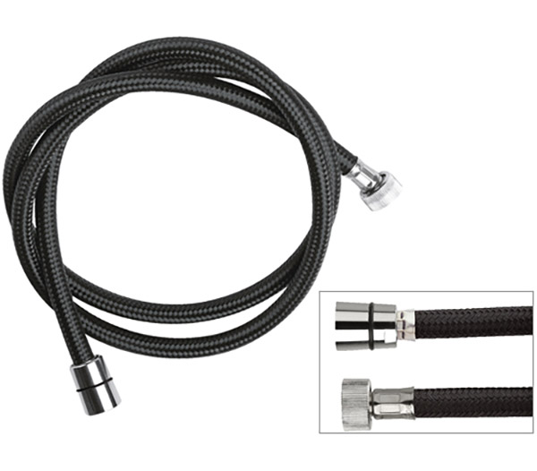 Remer Душевой шланг пвх 200 см, цвет: nero 332CNNY200