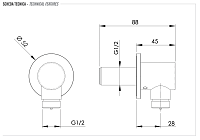 Remer X Style Inox Шланговое подключение, цвет: inox spazzolato SS309