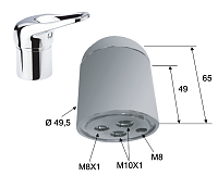 Remer Cмеситель для парикмахерской, цвет: хром K66CO