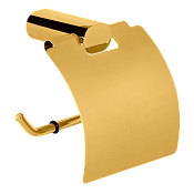 Remer Lounge Держатель туалетной бумаги с крышкой, подвесной, цвет: oro lucido LN60DO