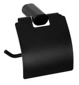 Remer Lounge Держатель туалетной бумаги с крышкой, подвесной, цвет: nero opaco LN60NO