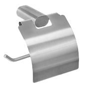 Remer Lounge Держатель туалетной бумаги с крышкой, подвесной, цвет: nichel spazzolato opaco LN60NPO