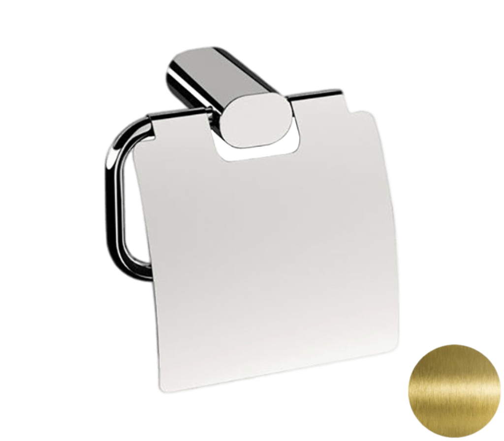 Remer Lounge Держатель туалетной бумаги с крышкой, подвесной, цвет: vecchio ottone LN60VO