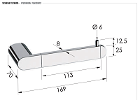 Remer Lounge Держатель туалетной бумаги, подвесной, цвет: cromo LN61CR