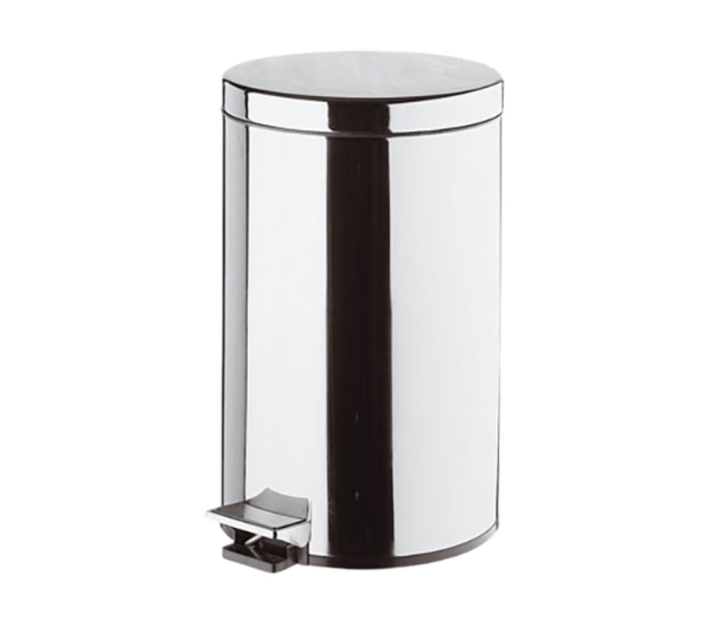 Remer Ведро из нержавеющей стали с педалью 12 литров, цвет: cromo RB503CR