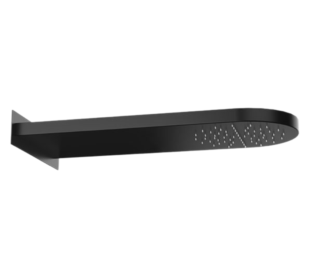 Remer Верхний душ настенный 20x50 см, 1 режим, цвет: nero opaco 350MMNOX