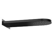 Remer Верхний душ настенный 20x50 см, 1 режим, цвет: nero opaco 350MMNOX