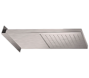 Remer X Style Inox Верхний душ настенный 20x50 см, 2 режима, цвет: inox spazzolato SS350SSCAX