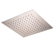 Remer X Style Inox Верхний душ встраиваемый в потолок 34x34 см, 1 режим, цвет: inox spazzolato SS357EFS34