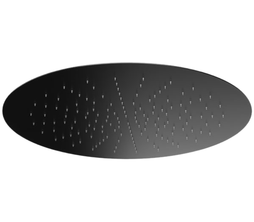 Remer Верхний душ встраиваемый в потолок 44 см, 1 режим, цвет: nero opaco 357EFM44NO