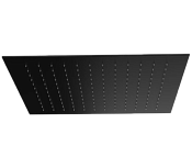 Remer Верхний душ встраиваемый в потолок 44x44 см, 1 режим, цвет: nero opaco 357EFS44NO