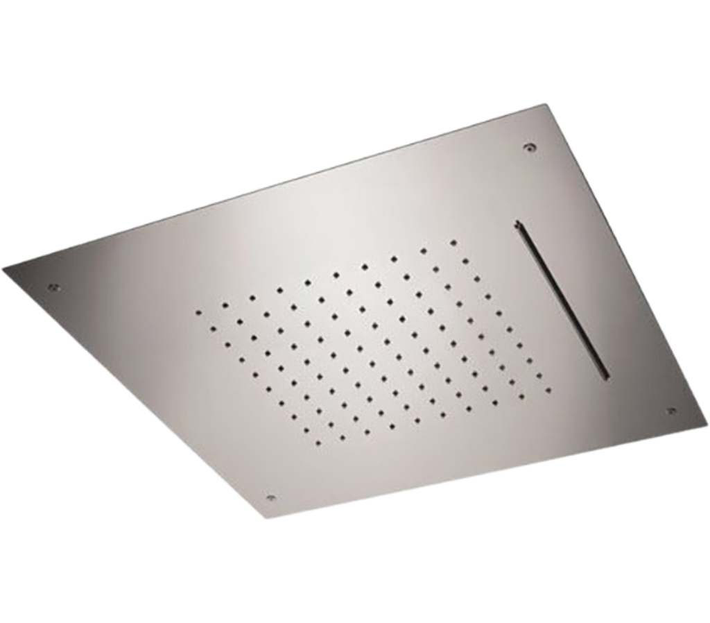 Remer Верхний душ встраиваемый в потолок 50x50 см, 2 режима, цвет: cromo 357SFS50C