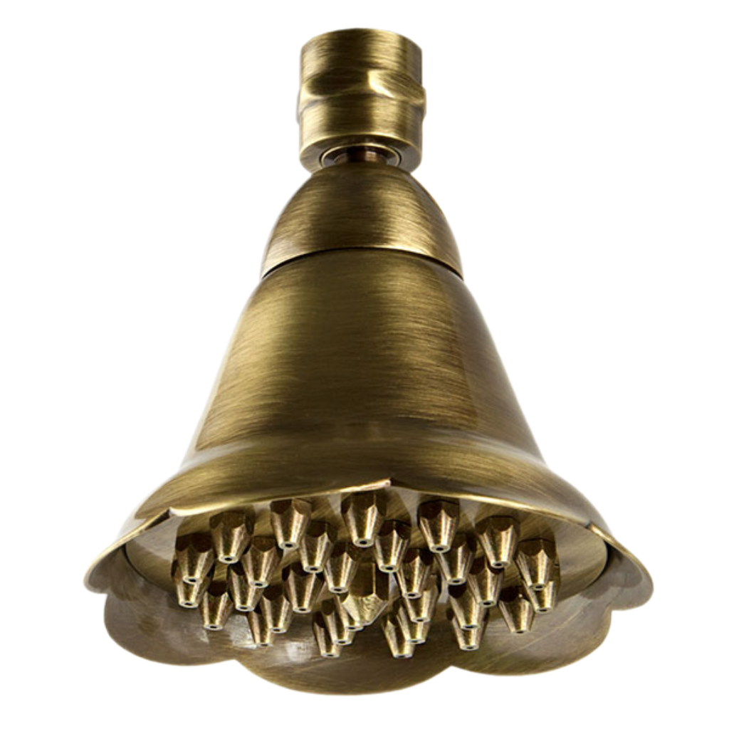 Remer Верхний душ 10 см, 1 режим, без кронштейна, цвет: vecchio ottone 359BEVO