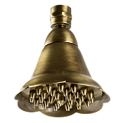 Remer Верхний душ 10 см, 1 режим, без кронштейна, цвет: vecchio ottone 359BEVO