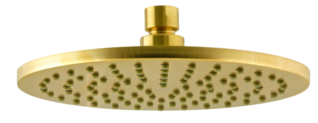 Remer Верхний душ 20 см, 1 режим, без кронштейна, цвет: oro spazzolato 359MM20BGX