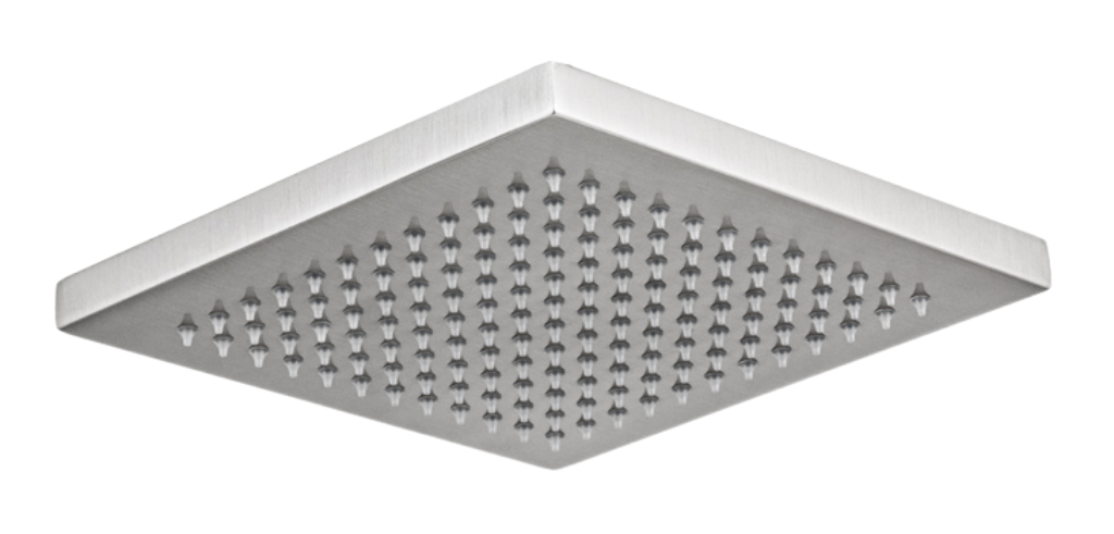 Remer Верхний душ 20x20 см, 1 режим, без кронштейна, цвет: nichel spazzolato 359SSNPx
