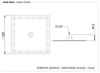 Remer Верхний душ 30x30 см, 1 режим, без кронштейна, цвет: bianco opaco 357UFS30BOX