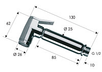 Remer Лейка гигиенического душа, цвет: vecchio ottone 332OLAVO