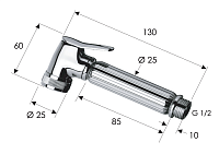 Remer Лейка гигиенического душа, цвет: cromo 332OZX