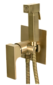 Remer Absolute Гигиенический душ со смесителем, шланг, с встраиваемой частью, цвет: vecchio ottone AU65VO