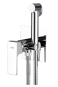 Remer Absolute Гигиенический душ со смесителем, шланг 120 см, с встраиваемой частью, цвет: cromo AU65W