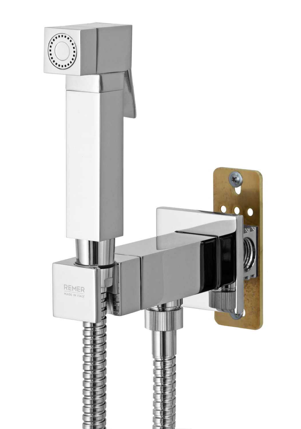 Remer Absolute Гигиенический душ с прогрессивным смесителем, с встраиваемой частью, цвет: cromo Q64