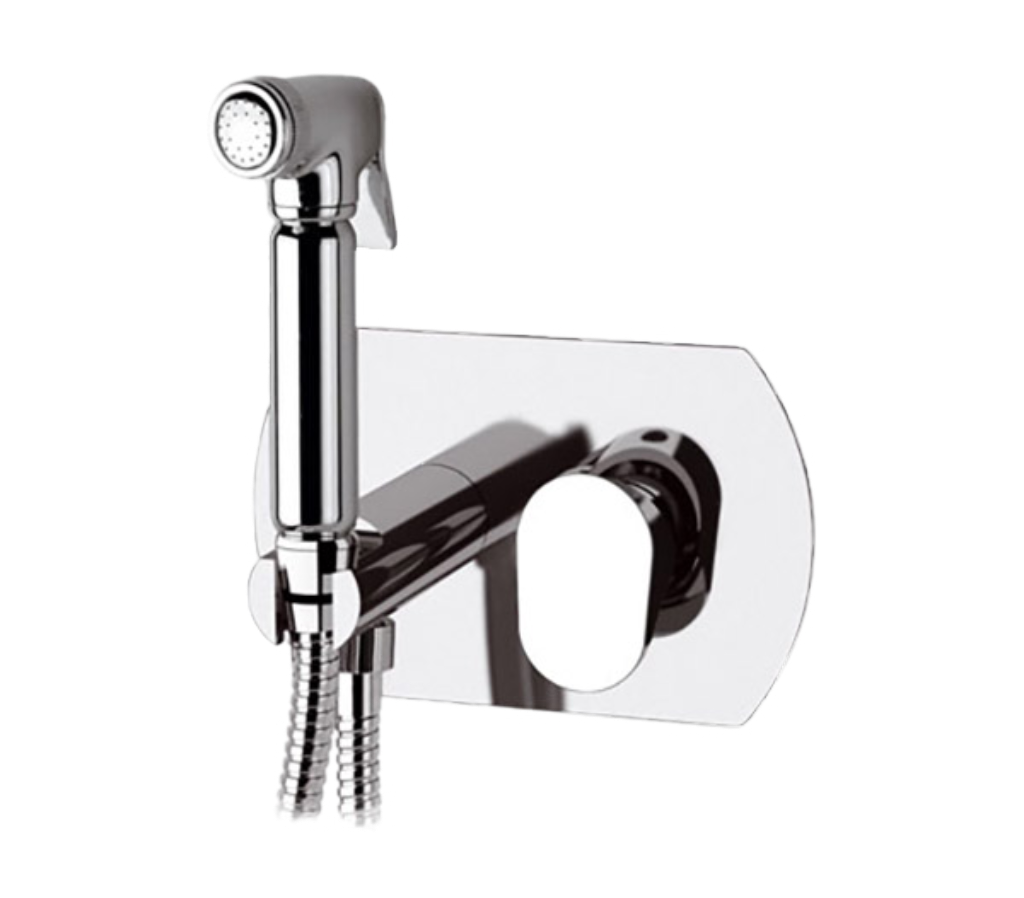 Remer Class Line Гигиенический душ со смесителем, шланг 120 см, с встраиваемой частью, цвет: cromo L60