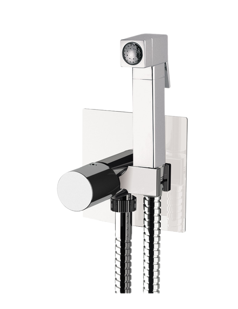 Remer Edge Гигиенический душ со смесителем, шланг 120 см, с встраиваемой частью, цвет: cromo EG565