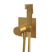 Remer Edge Гигиенический душ со смесителем, шланг, с встраиваемой частью, цвет: oro spazzolato EG565BG