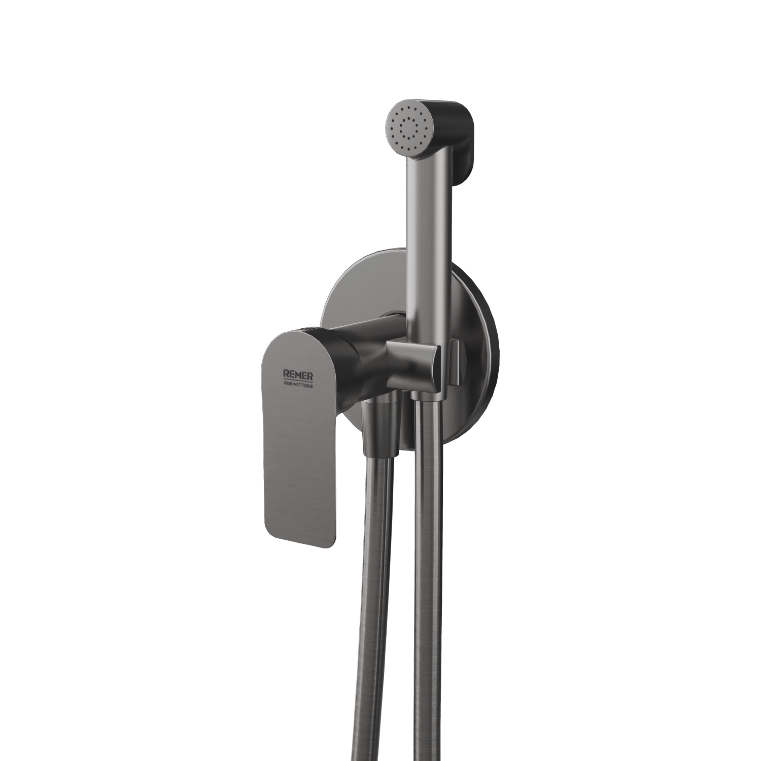 Remer Infinity Гигиенический душ со смесителем, шланг 120 см, цвет: nichel spazzolato I65WNP