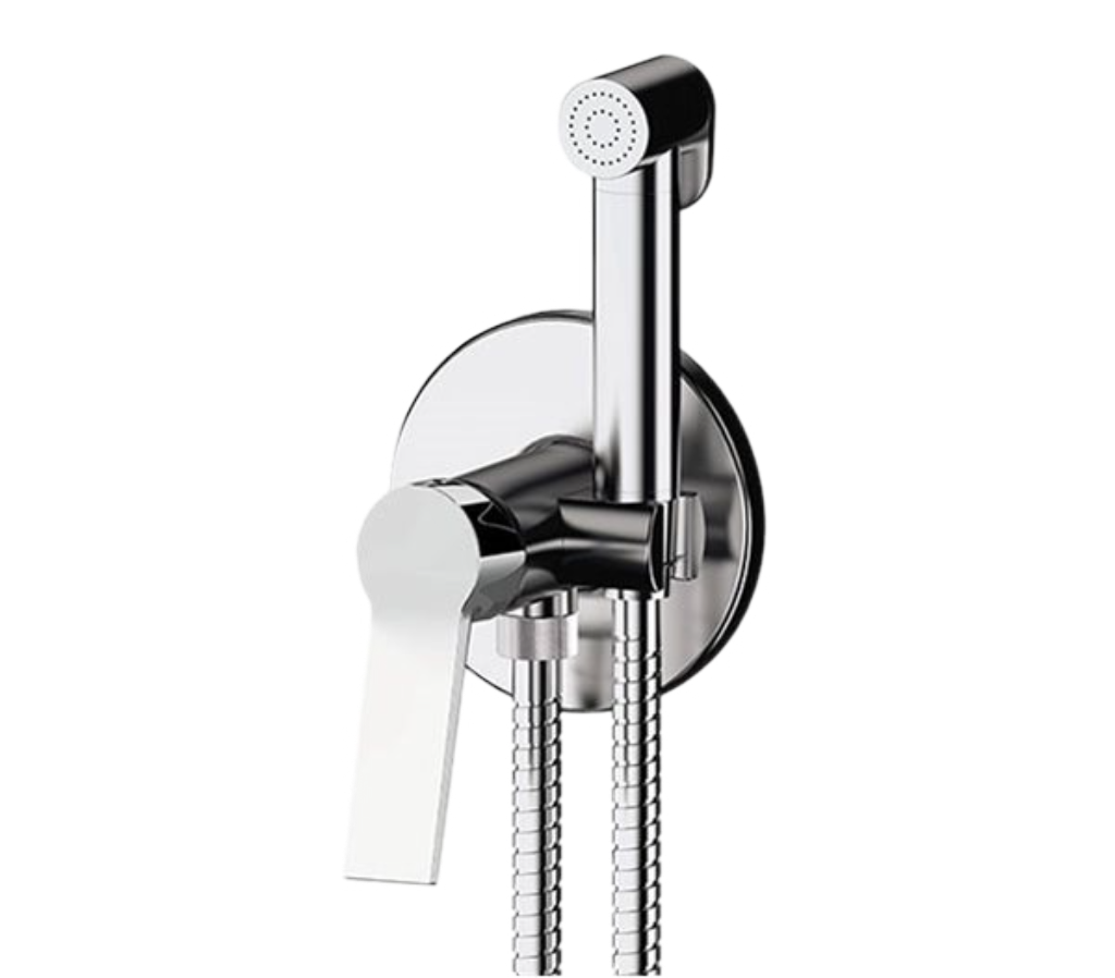 Remer Slash & Dot Гигиенический душ со смесителем, шланг 120 см, с встраиваемой частью, цвет: cromo SL65W