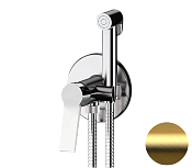 Remer Slash & Dot Гигиенический душ со смесителем, с встраиваемой частью, цвет: oro spazzolato SL65WBG