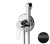 Remer Slash & Dot Гигиенический душ со смесителем, шланг, с встраиваемой частью, цвет: nero opaco SL65WNO