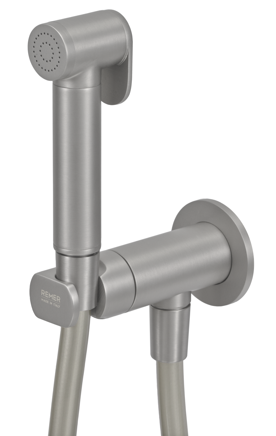Remer X Style Гигиенический душ с прогрессивным смесителем, шланг, цвет: nichel spazzolato opaco N64WNPO