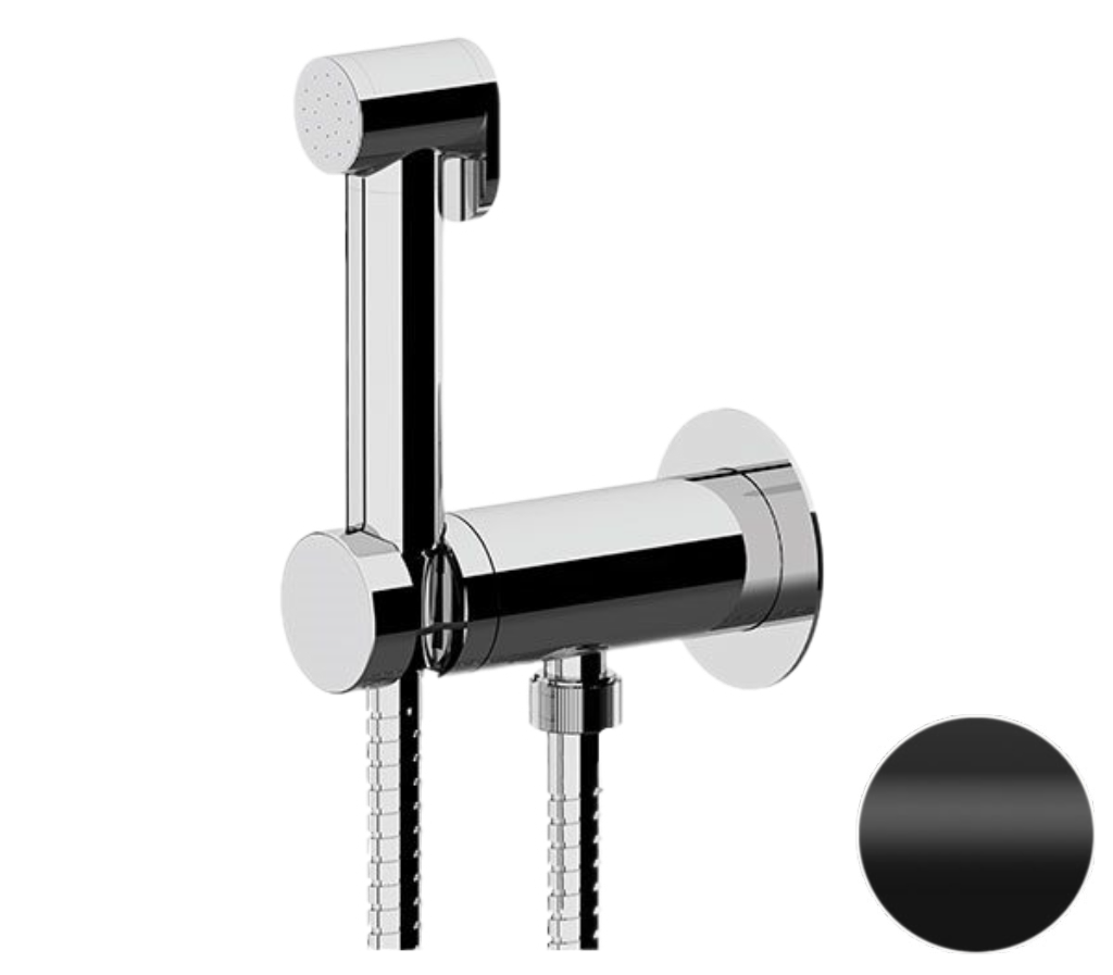 Remer X Style Гигиенический душ с прогрессивным смесителем, с встраиваемой частью, цвет: nero opaco X61PWNO
