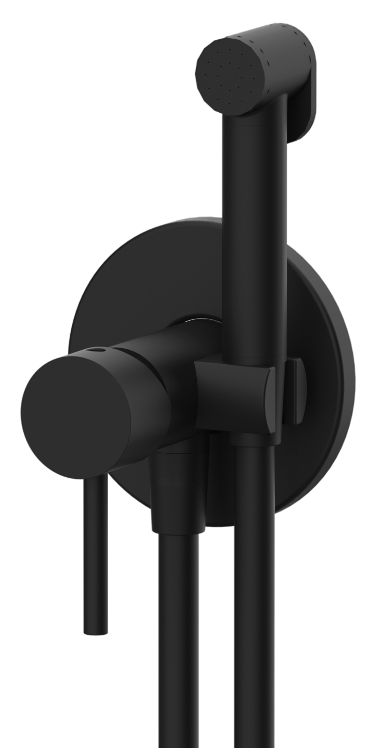 Remer X Style Гигиенический душ со смесителем, шланг 120 см, с встраиваемой частью, цвет: nero opaco X65WNO
