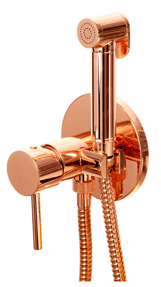 Remer X Style Гигиенический душ со смесителем, шланг, с встраиваемой частью, цвет: rame lucido X65WRL