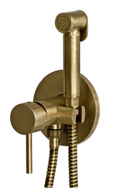 Remer X Style Гигиенический душ со смесителем, шланг, с встраиваемой частью, цвет: vecchio ottone X65WVO