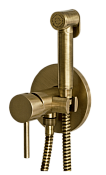 Remer X Style Гигиенический душ со смесителем, шланг, с встраиваемой частью, цвет: vecchio ottone X65WVO
