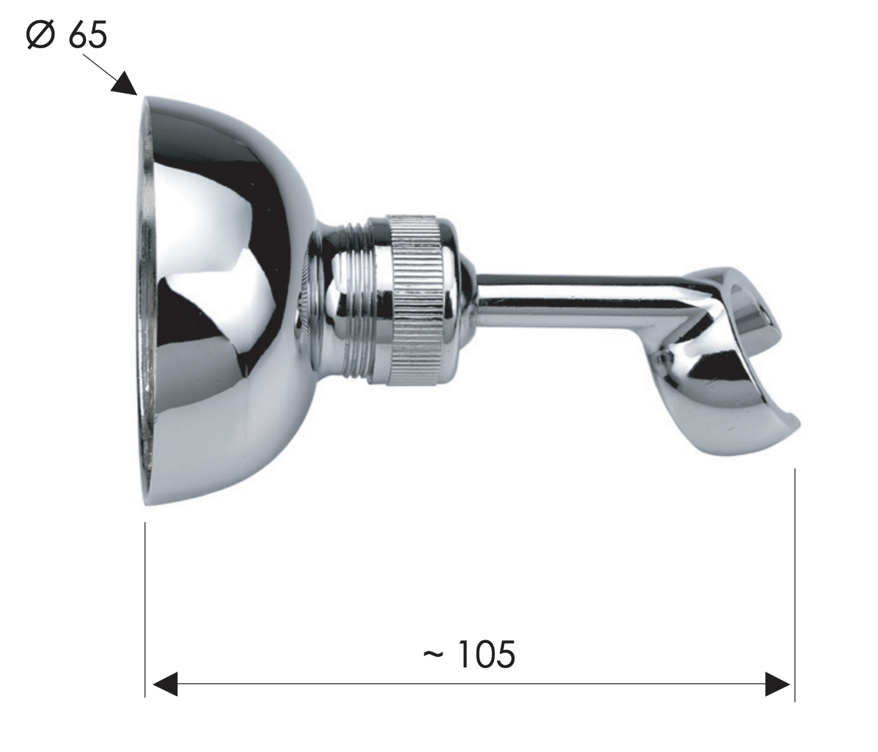 Remer Держатель ручного душа, цвет: oro lucido 338DO
