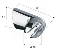 Remer Держатель ручного душа регулируемый, цвет: cromo 339L