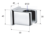 Remer Держатель ручного душа, цвет: cromo 339SOS